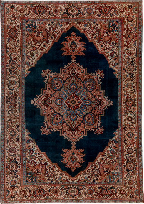 Vintage Heriz Area Rug (8' x 12')